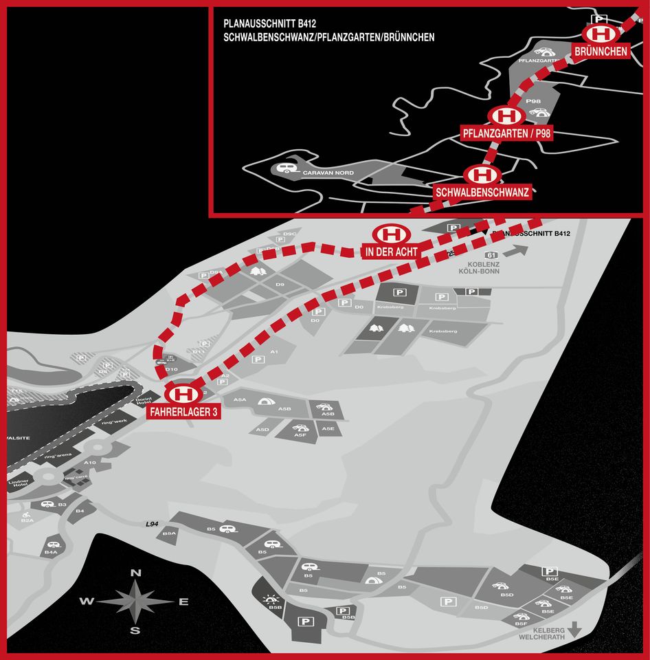 Festival Shuttles 2026 Rote Linie