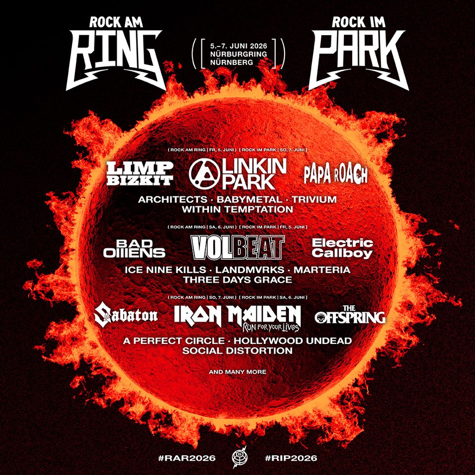 Rock am Ring Rock Im Park Line-Up 2026